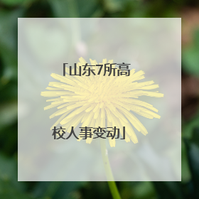 山东7所高校人事变动